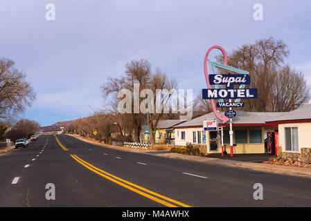 Supai Motel an der historischen Route 66 in Arizona Stockfoto