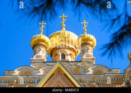 Jerusalem, Israel - Maria Magdalena Orthodoxe Kirche Stockfoto