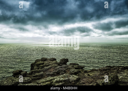 Lands End Halbinsel in Cornwall Stockfoto