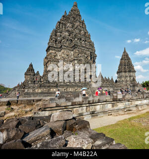 Hindu Tempel Prambanan Compound. Spezielle Region Yogyakarta, Java, Indonesien. Stockfoto