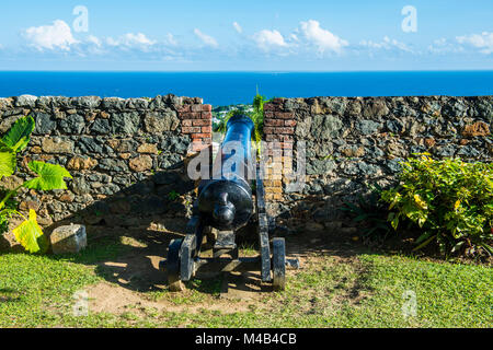 Fort King George, Scarborough, Tobago, Trinidad und Tobago, Karibik Stockfoto