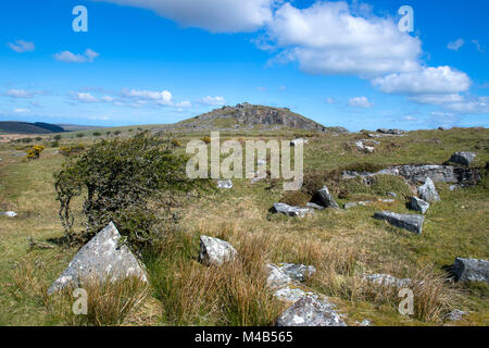 Sicht auf die Umgebung von Bodmin Moor, Cornwall, England, Großbritannien Stockfoto