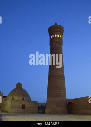 Po-i Kalan architektonischer Komplex in Buchara, Usbekistan Stockfoto