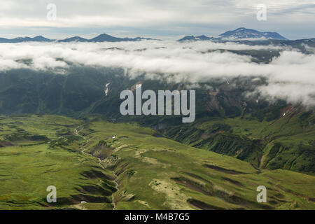 Schöne Landschaft im Süd-Kamtschatka-Naturpark. Stockfoto