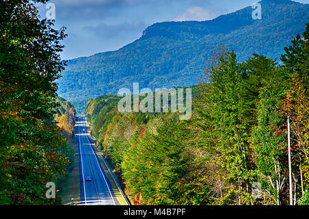 Landschaften in der Nähe von See Jocassee und Tabelle Rock Mountain South Carolina Stockfoto