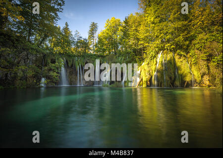 Nationalpark Plitvicer Seen, Kroatien. UNESCO-Weltkulturerbe. Stockfoto