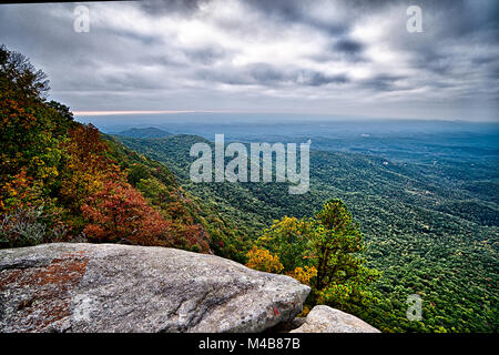 Landschaften in der Nähe von See Jocassee und Tabelle Rock Mountain South Carolina Stockfoto