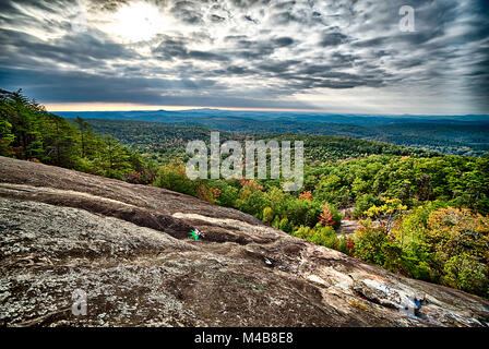 Landschaften in der Nähe von See Jocassee und Tabelle Rock Mountain South Carolina Stockfoto