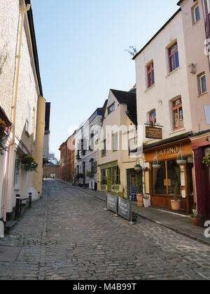 Leere Straßen von Windsor Castle Stockfoto