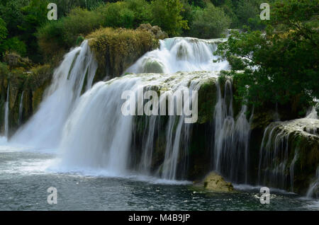 Wasserfall, Nationalpark Krka, Kroatien, Europa, Stockfoto