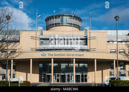 Die Außenseite des Victoria Quay schottische Regierung Büros in Leith, Schottland, Vereinigtes Königreich Stockfoto