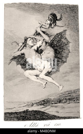 Francisco de Goya - gibt es geht, 1799. Platte 66 aus "Los Caprichos" Stockfoto