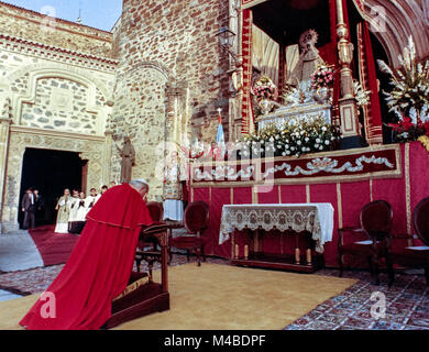 Reise nach Spanien von Papst Johannes Paul II., 31.Oktober/9. November 1982 Stockfoto