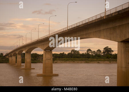 THAILAND ISAN NONG KHAI MEKONG FRIENDSHIP BRIDGE Stockfoto