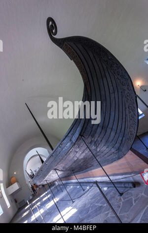 Oseberg-schiff in Viking Ship Museum, Huk Aveny, Oslo, Norwegen Stockfoto