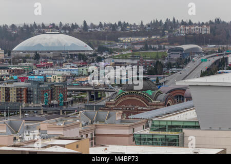 Tacoma Landschaft im Winter Stockfoto