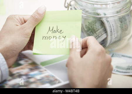 Geld verdienen Stockfoto