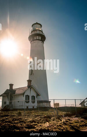 Pigeon Point Lighthouse auf dem Highway Nr. 1, Kalifornien Stockfoto