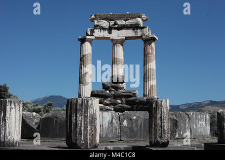 Delphi: der OMPHALOS - "Nabel der Erde', Griechenland Stockfoto