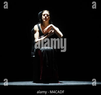 London, Großbritannien. 15. Feb 2018. Fotoshooting für María Pagés Compañía. Der öffnung Nacht des Flamenco Festival London 2018 in Sadler's Wells Theatre. Credit: Siehe Li/Alamy leben Nachrichten Stockfoto