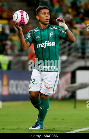 SÃO PAULO, SP - 15.02.2018: PALMEIRAS X LINENSE - Marcos Rocha während des Spiels zwischen Palmeiras und Linense bei Allianz Parque, West Zone von São Paulo statt. Das gleiche gilt für die 7. Runde des 2018 Paulista Meisterschaft. (Foto: Marco Galvão/Fotoarena) Stockfoto