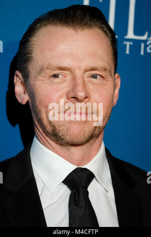 London, Großbritannien. 15. Februar, 2018. Simon Pegg im Newport Beach UK Awards am Donnerstag, dem 15. Februar 2018 Im Rosewood Hotel, London statt. Im Bild: Simon Pegg. Credit: Julie Edwards/Alamy leben Nachrichten Stockfoto