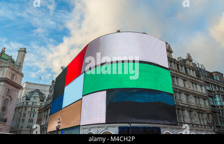 Piccadilly Circus junction London West End. Stockfoto