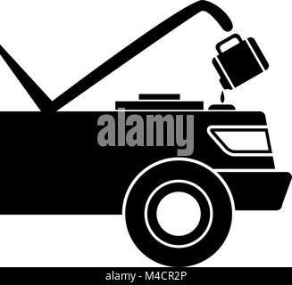 Auto Motor Temperaturanzeige. Warme und kalte Symbole. Vector Illustration  Stock-Vektorgrafik - Alamy