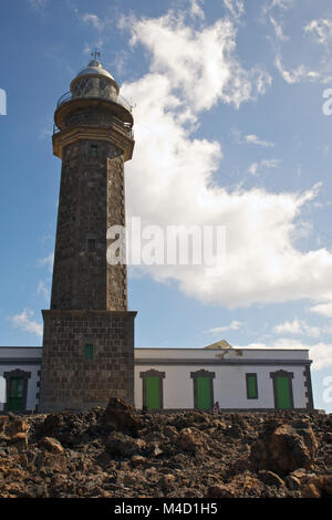 Punta Orchilla Leuchtturm in Insel El Hierro (Kanarische Inseln, Spanien) Stockfoto