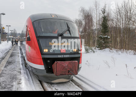 Regionalzug der Deutschen Bahn modernisiert Stockfoto