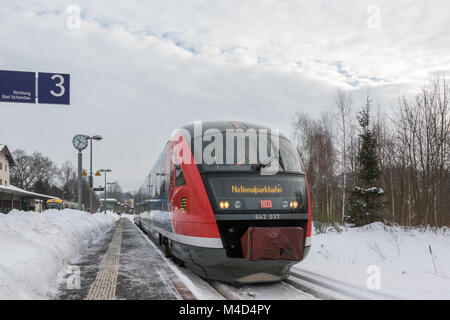 Regionalzug der Deutschen Bahn modernisiert Stockfoto