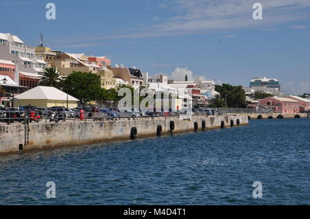 Innenstadt von Hamilton in Bermuda Stockfoto