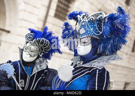 Maske Karneval in Venedig - venezianische Kostüm Stockfoto