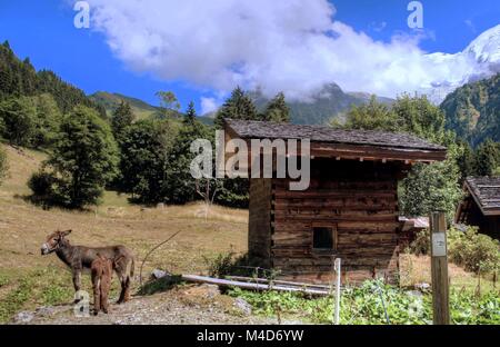 Französische Landschaft im Berggebiet Stockfoto