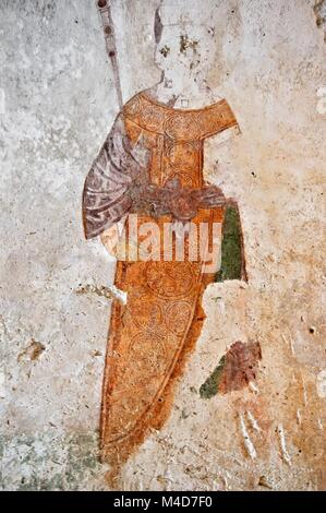 Bleibt der Wandmalerei in der Nikolauskirche Myra Türkei Stockfoto