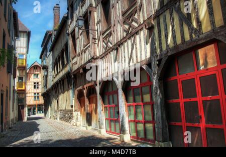 Verschiedene Farben in einer französischen Landschaft Stockfoto