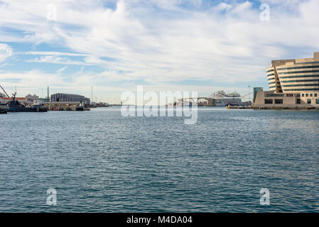 Der Hafen von Barcelona, der Marina Port Vell Stockfoto