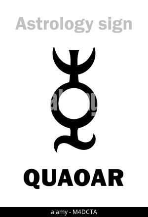 Astrologie: Planetoid QUAOAR Stockfoto