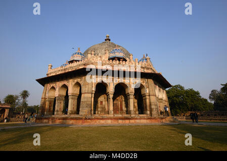 Von Isa Khan Grab an Grab Komplex der Mughal Kaiser Humayum, Delhi, Indien Stockfoto