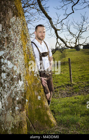 Bayerische traditionelle Mann Stockfoto