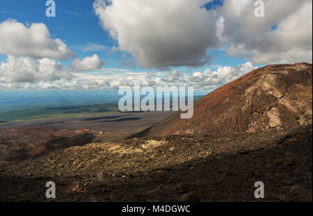 Norden Durchbruch große Tolbachik Fissur Eruption 1975 Stockfoto