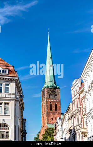 St. Mary's Church in der Hansestadt Lübeck Stockfoto