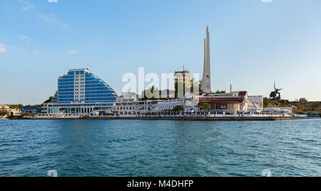 Cape Khrustalny in der Artillerie Bucht von Sewastopol Stockfoto