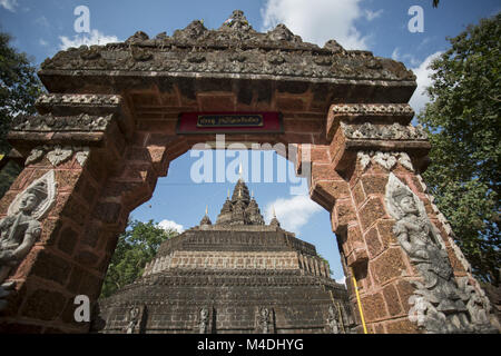 THAILAND CHIANG RAI MAE SAI MONKEY CAVE TEMPEL Stockfoto