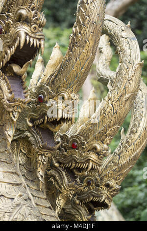 THAILAND CHIANG RAI MAE SAI MONKEY CAVE TEMPEL Stockfoto