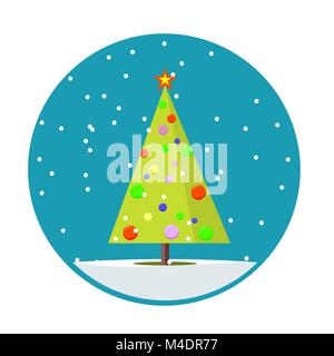 Weihnachtsbaum, Vektor-illustration Stock Vektor