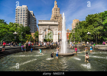 Washington Square Park Manhattan New York, New York, USA Stockfoto