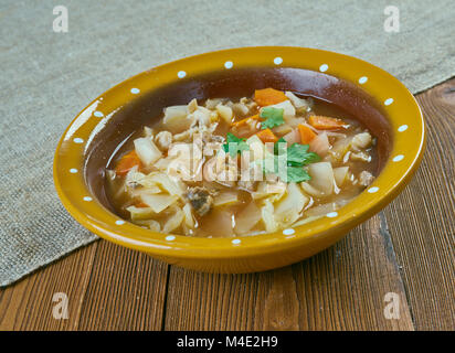 Finnische Kohlsuppe Stockfoto