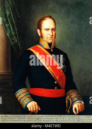 Portrait der Spanischer Soldat irischer Abstammung Joaquin Blake und Joyes (1759-1827). Manuel ojeda y Siles Stockfoto