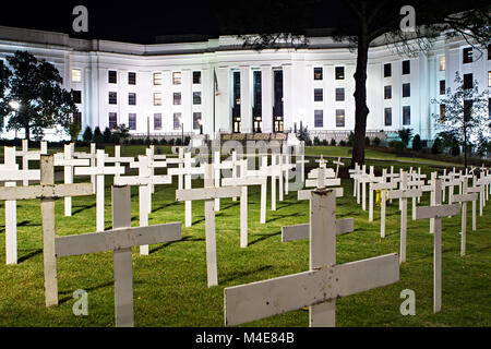 Montgomery alabam Downtown bei Nacht Stockfoto